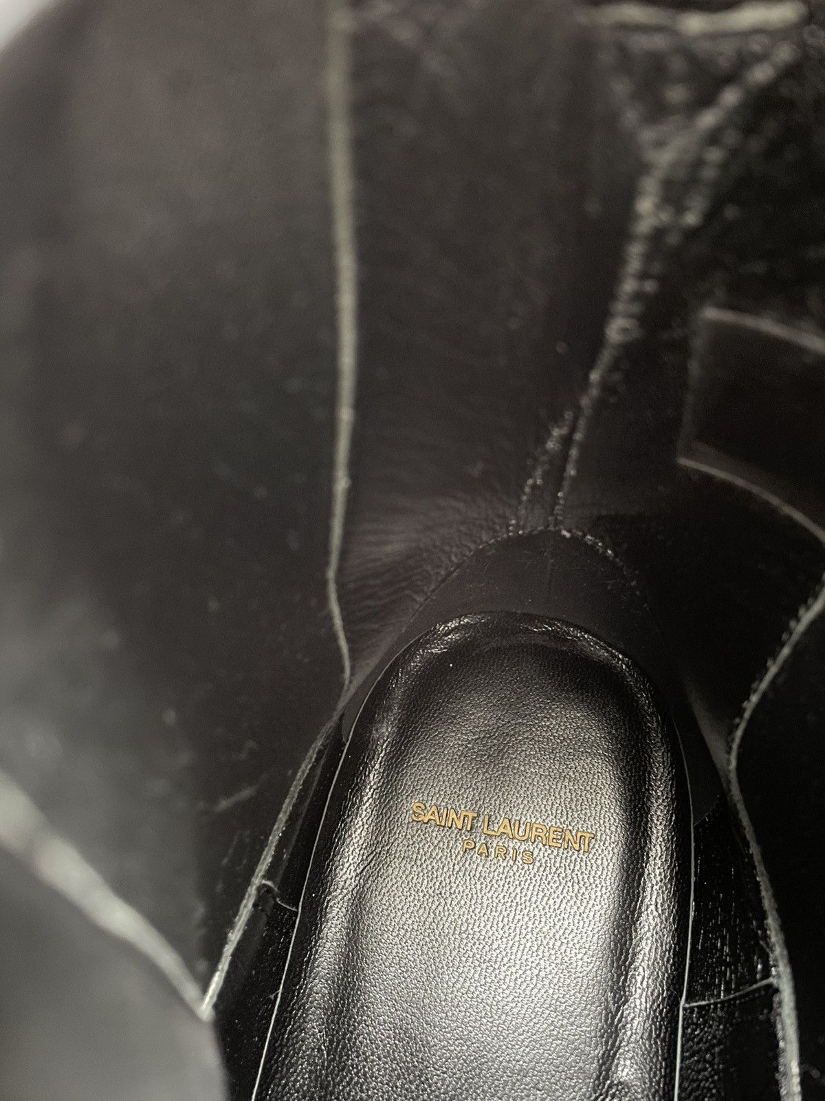 Saint Laurent Paris Super Rare Brand New Hedi Runway Chelsea Suede Leather Boots Size US 10.5 / EU 43-44 - 15 Thumbnail