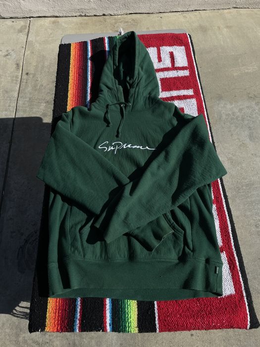 Supreme Supreme Classic Script Hooded Sweatshirt | Grailed