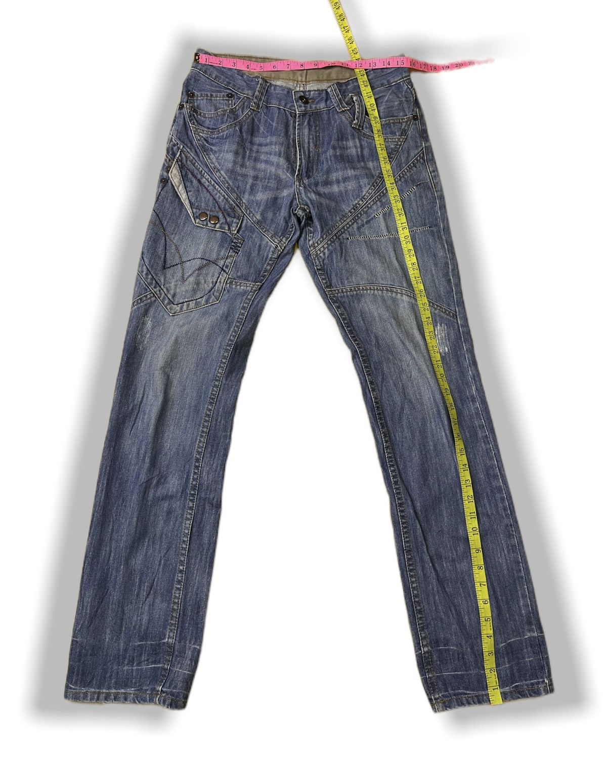 Masaki Matsushima DISTRESSED GARDE JAPANESE BRAND DENIM JEANS Size US 32 / EU 48 - 3 Thumbnail