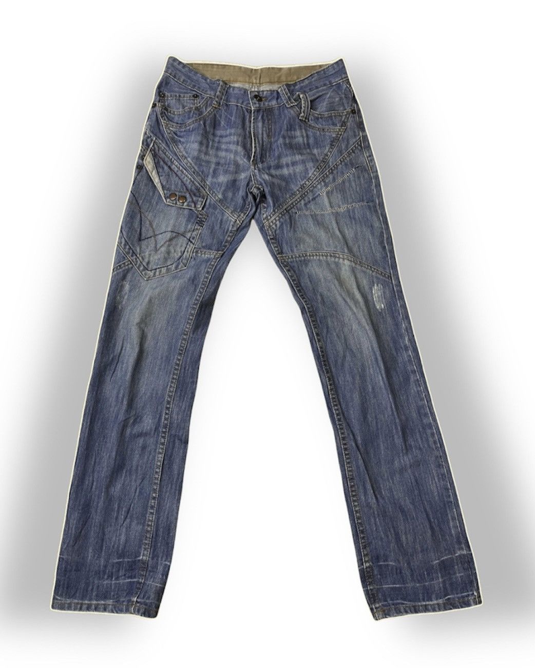 Masaki Matsushima DISTRESSED GARDE JAPANESE BRAND DENIM JEANS Size US 32 / EU 48 - 1 Thumbnail