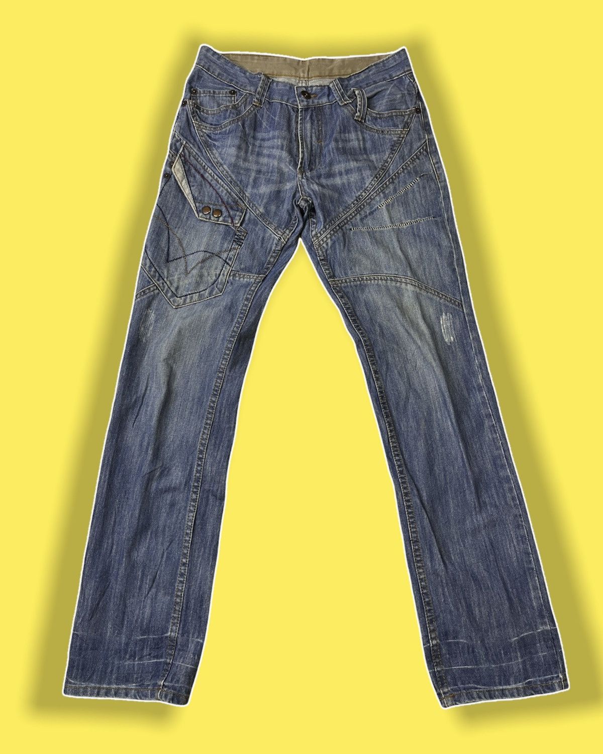 Masaki Matsushima DISTRESSED GARDE JAPANESE BRAND DENIM JEANS Size US 32 / EU 48 - 12 Thumbnail