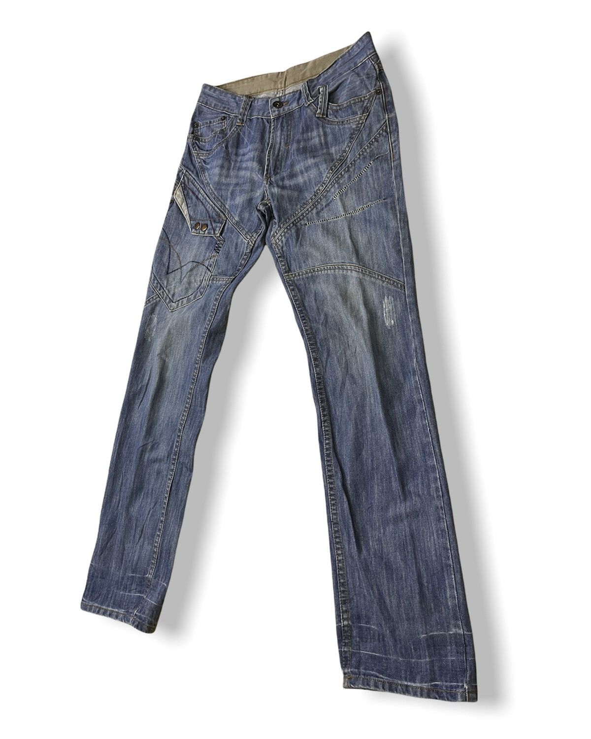 Masaki Matsushima DISTRESSED GARDE JAPANESE BRAND DENIM JEANS Size US 32 / EU 48 - 5 Thumbnail
