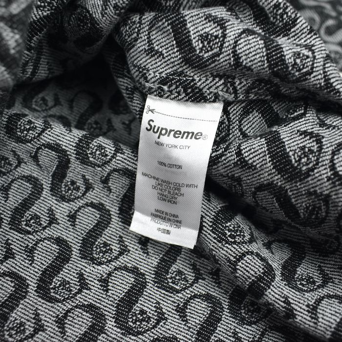 Supreme Supreme Monogram Denim Button Down Shirt (Black) DS | Grailed