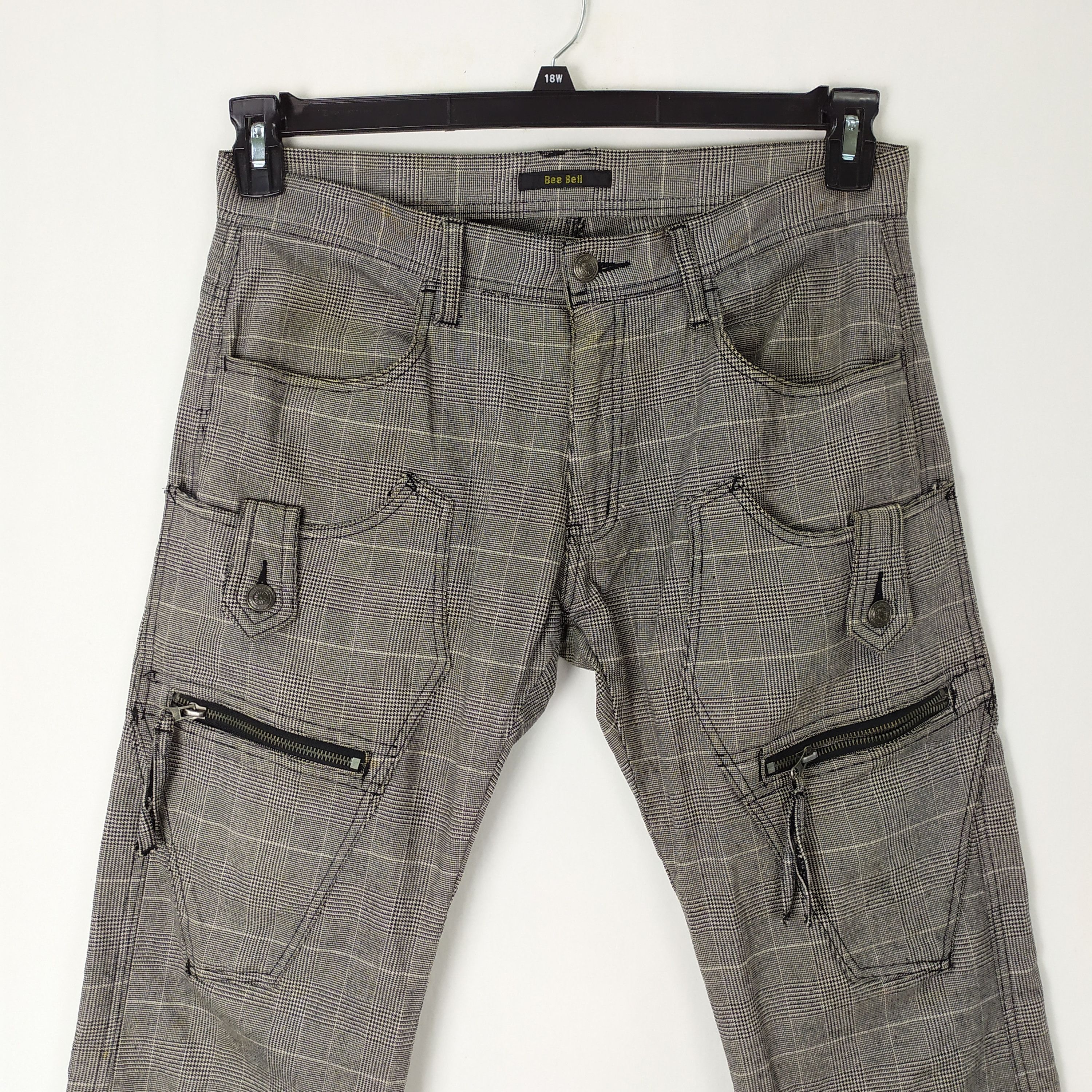 Flannel BEE BELL CHECKERED BUSH PANT / DOUBLE KNEE CARGO PANT Size US 32 / EU 48 - 4 Thumbnail