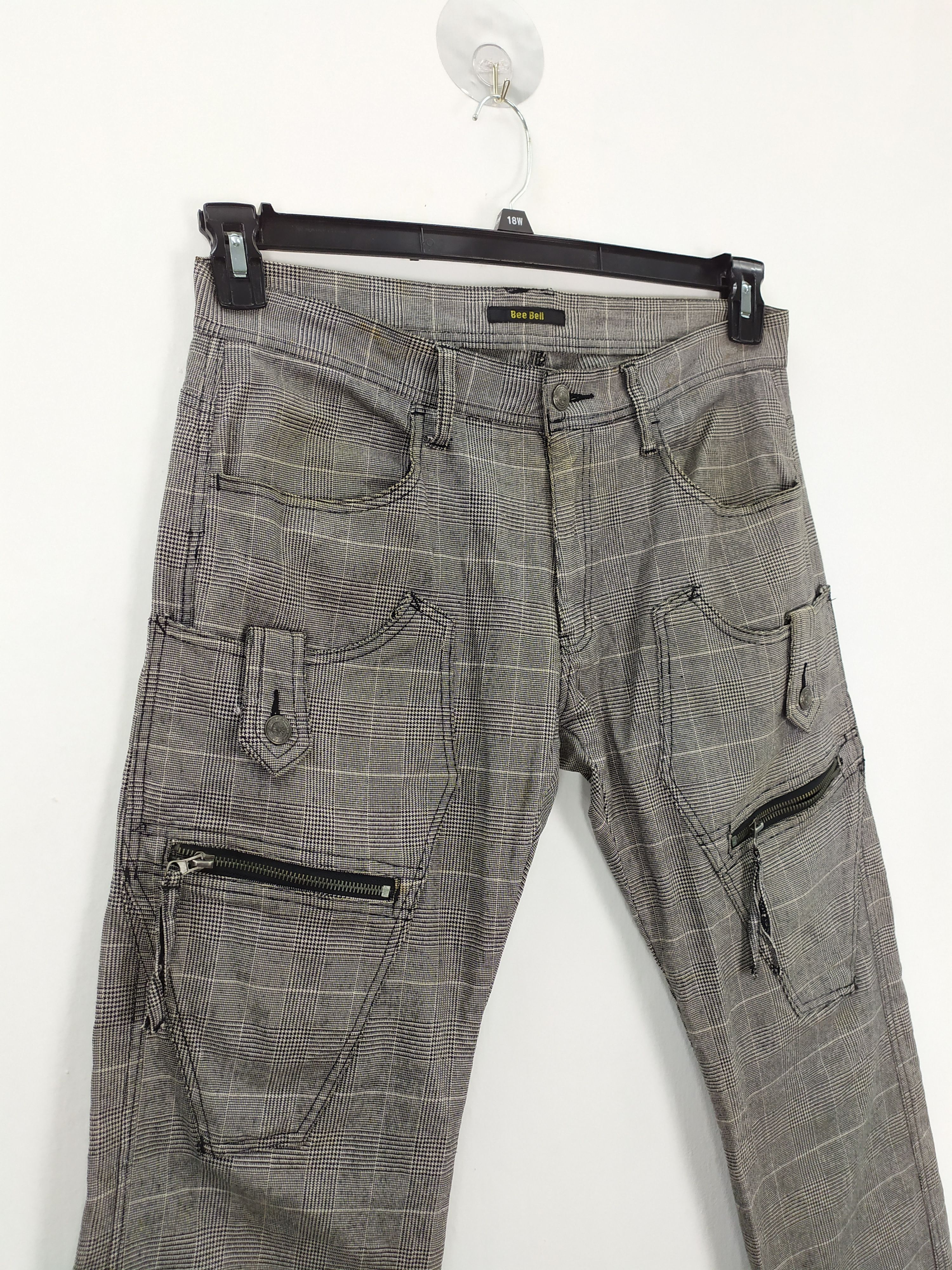 Flannel BEE BELL CHECKERED BUSH PANT / DOUBLE KNEE CARGO PANT Size US 32 / EU 48 - 3 Thumbnail