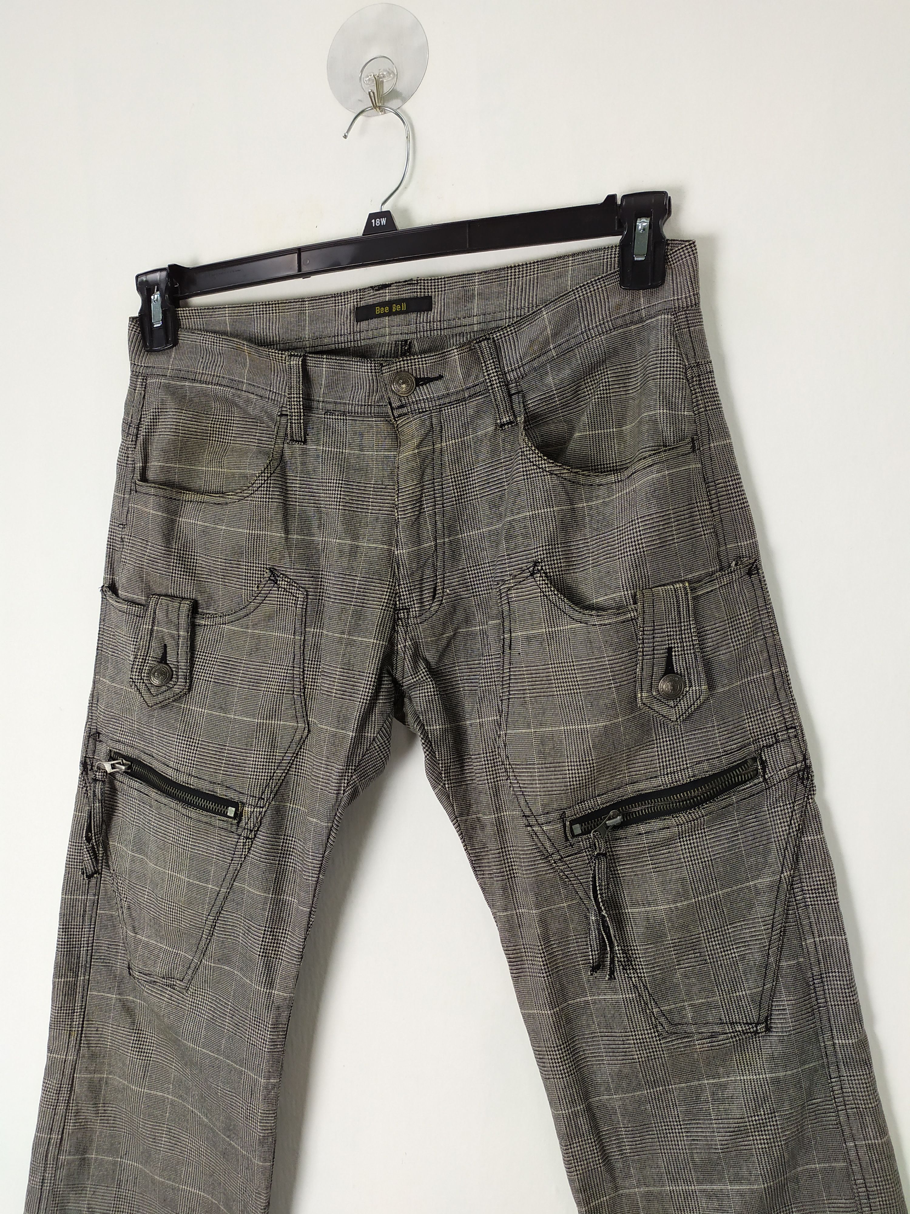 Flannel BEE BELL CHECKERED BUSH PANT / DOUBLE KNEE CARGO PANT Size US 32 / EU 48 - 2 Thumbnail