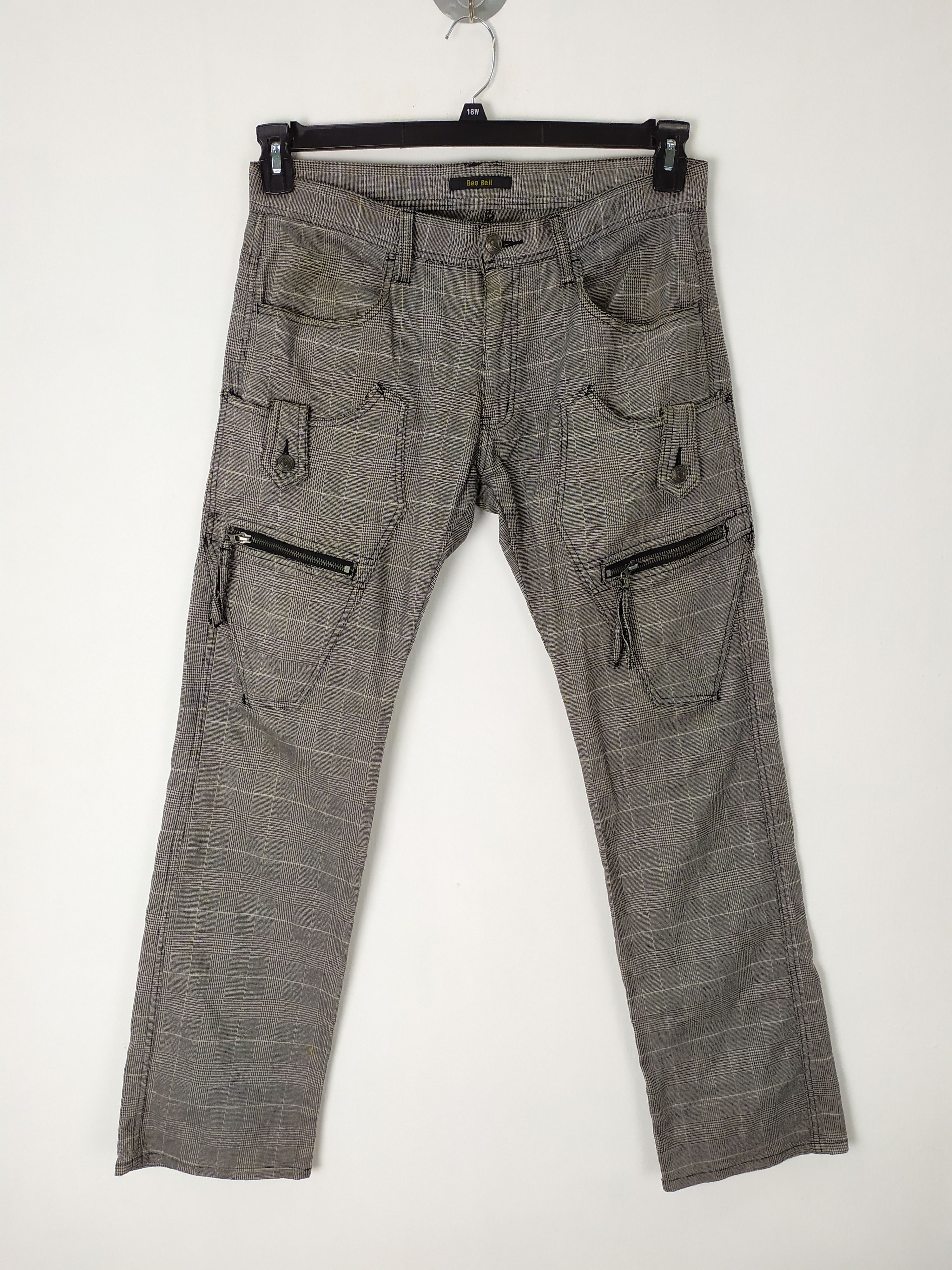 Flannel BEE BELL CHECKERED BUSH PANT / DOUBLE KNEE CARGO PANT Size US 32 / EU 48 - 1 Thumbnail