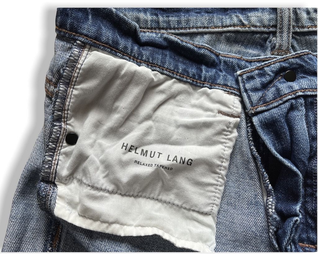 Helmut Lang Distressed Helmut Lang Relaxed Tapper Raw Denim Jeans Size US 27 - 12 Thumbnail