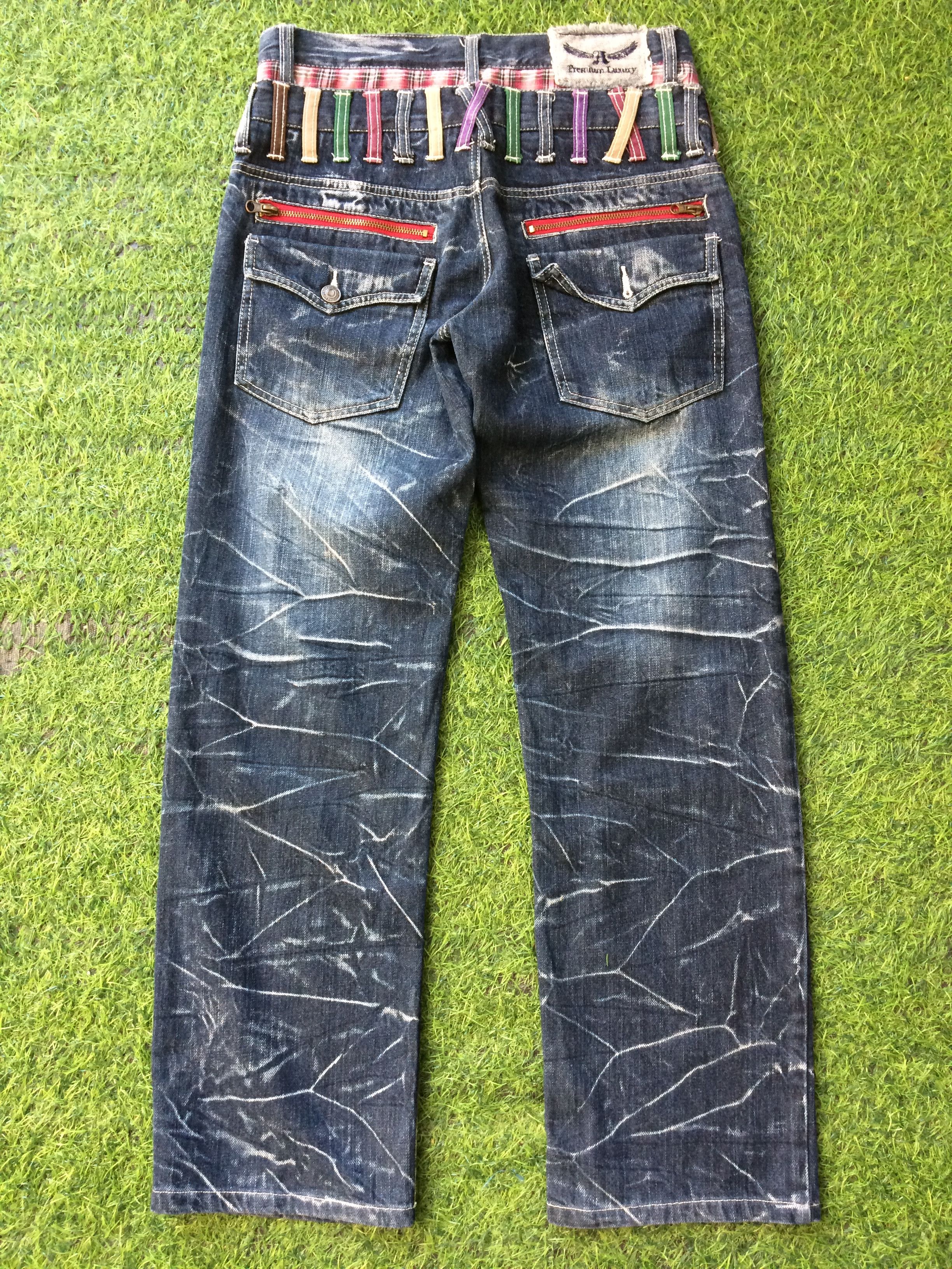 Japanese Brand Japanese Double Waist Denim Jeans Pants D-524 Size US 29 - 2 Thumbnail