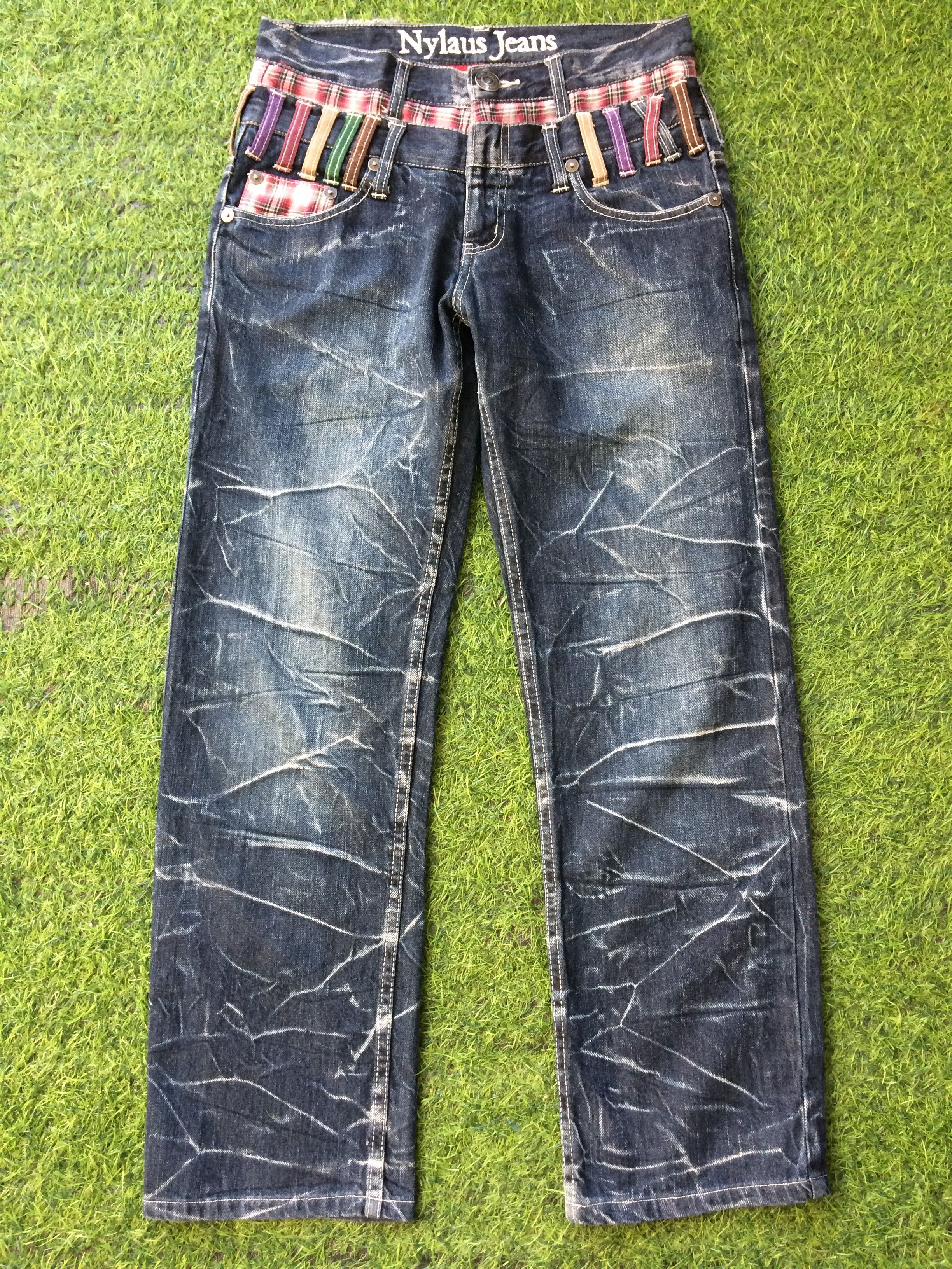 Japanese Brand Japanese Double Waist Denim Jeans Pants D-524 Size US 29 - 1 Thumbnail
