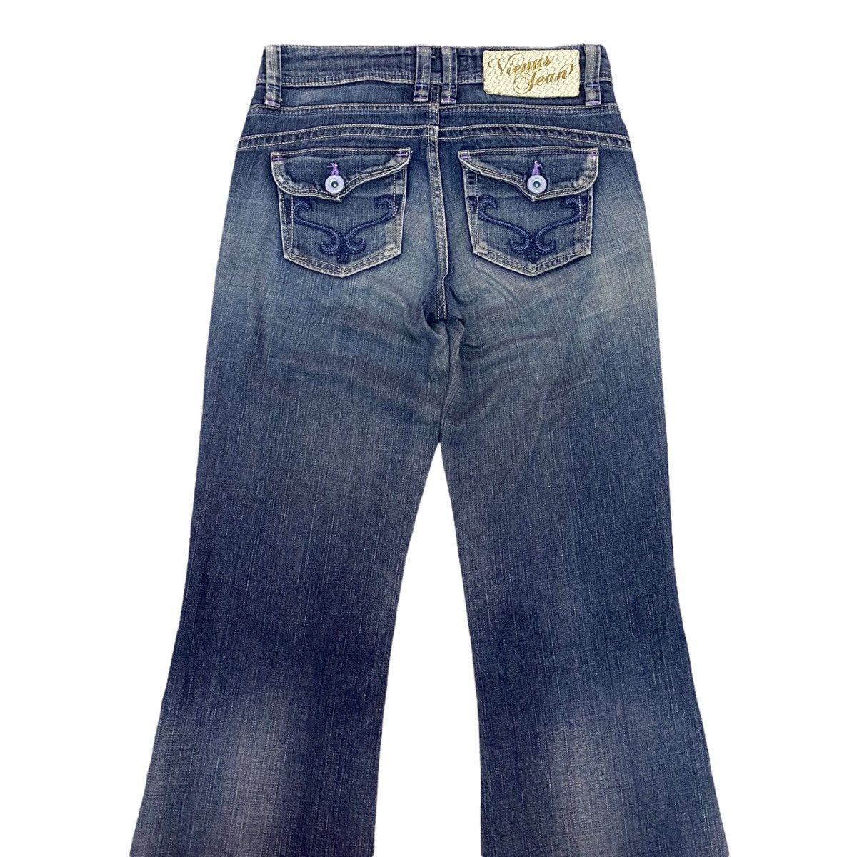 If Six Was Nine HYSTERIC GLAMOUR STYLE VIENUS FLARE DENIM JEANS DISTRESSED Size US 29 - 7 Thumbnail