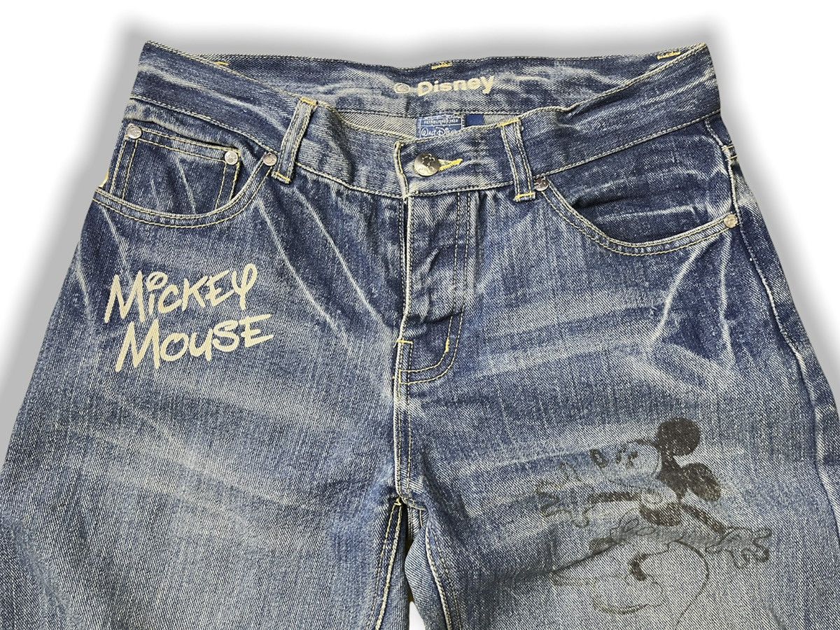Disney × Mickey Mouse × Vintage MICKEY MOUSE X DISNEY DENIM JEANS Size US 31 - 5 Thumbnail
