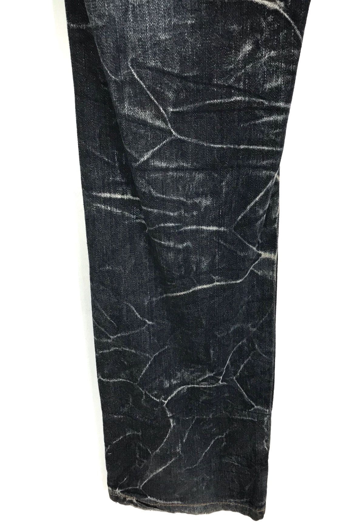 Hysteric Glamour Japanese Double Waist Clawmark Faded Distress Denim Jeans Size US 31 - 11 Thumbnail