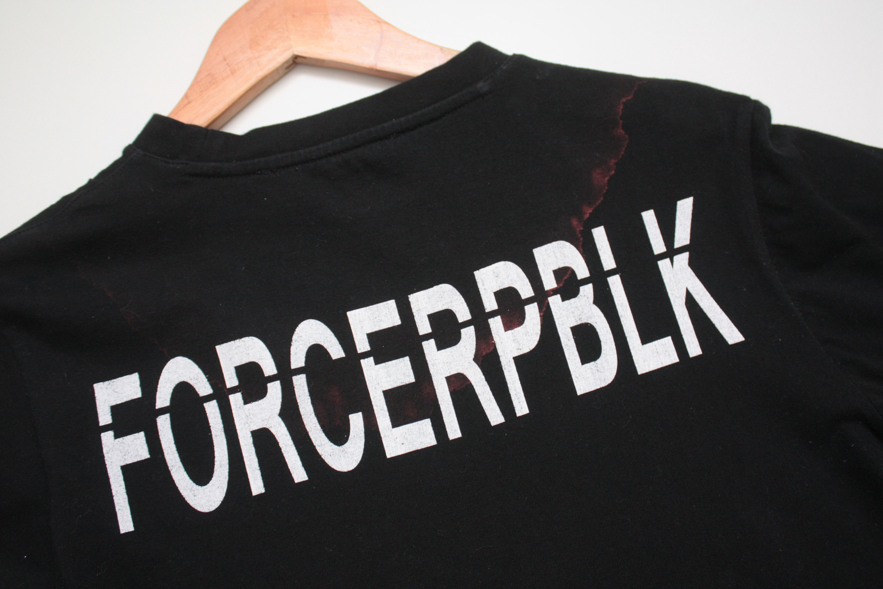 Japanese Brand FORCEREPUBLIK Black Men's Medium T-Shirt Size US M / EU 48-50 / 2 - 5 Thumbnail