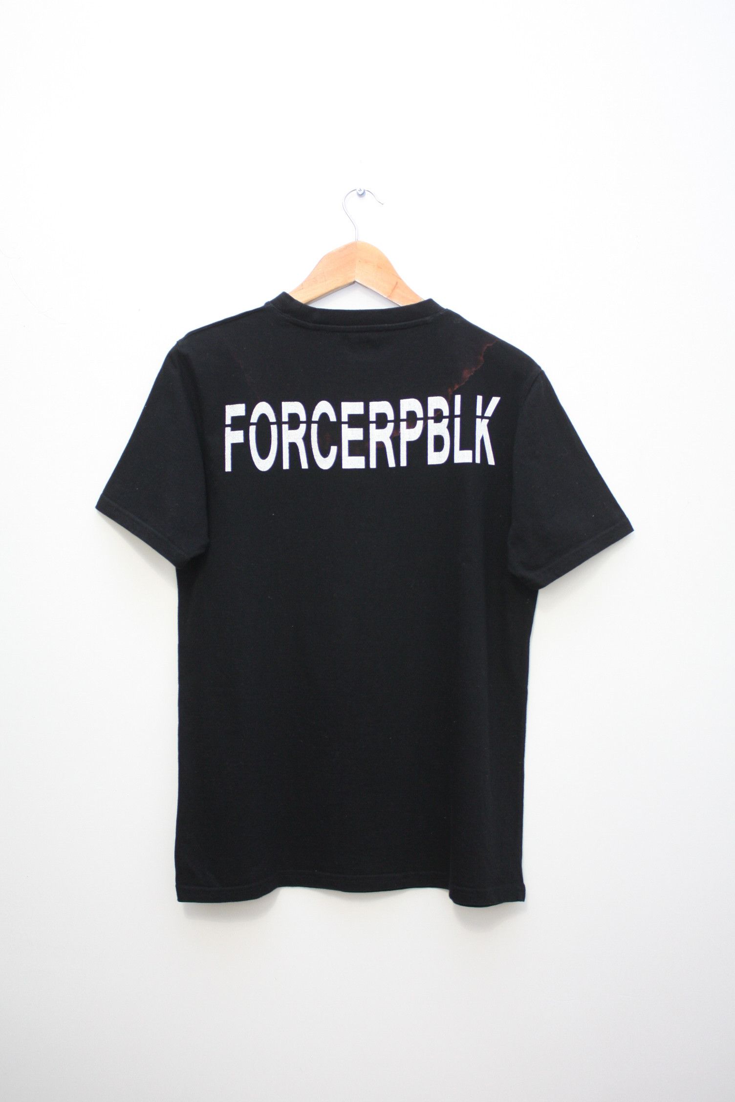 Japanese Brand FORCEREPUBLIK Black Men's Medium T-Shirt Size US M / EU 48-50 / 2 - 2 Thumbnail