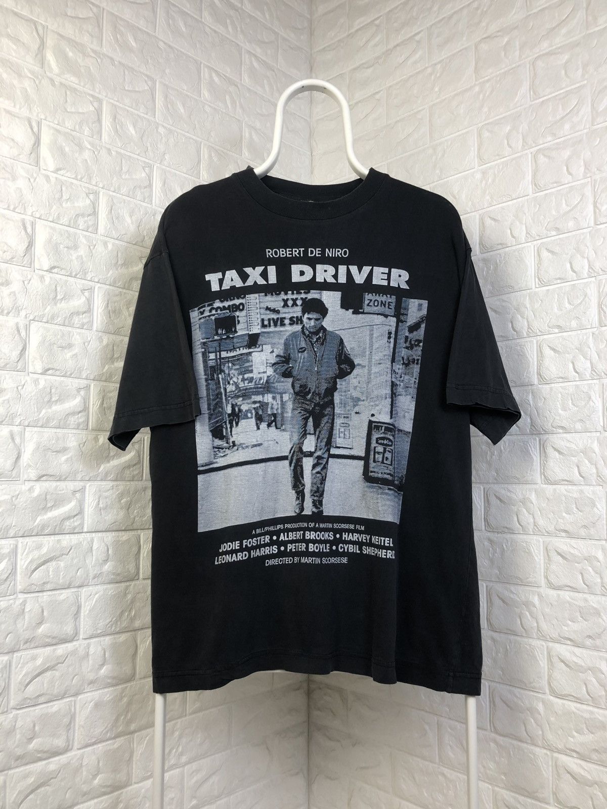 image of 1990X Clothing x Movie Vintage 90's Taxi Driver Serial Killer Robert Deniro T-Shirt in Black (Size 