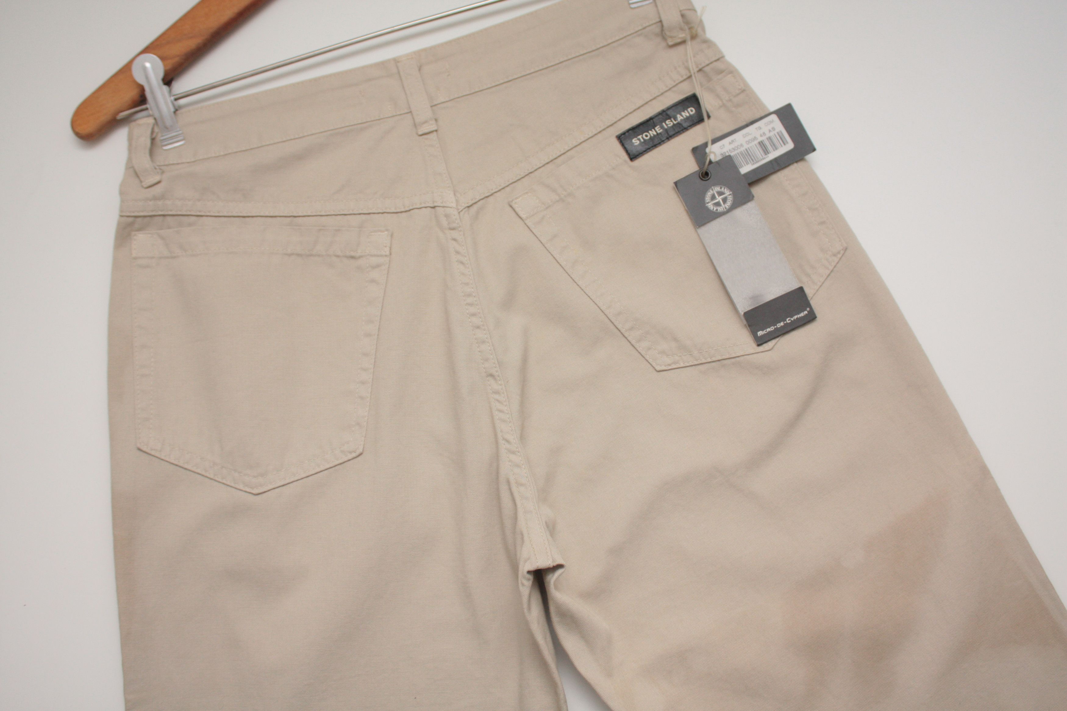Stone Island Vintage Beige Pants SS2000 Made In Italy - Bottoms