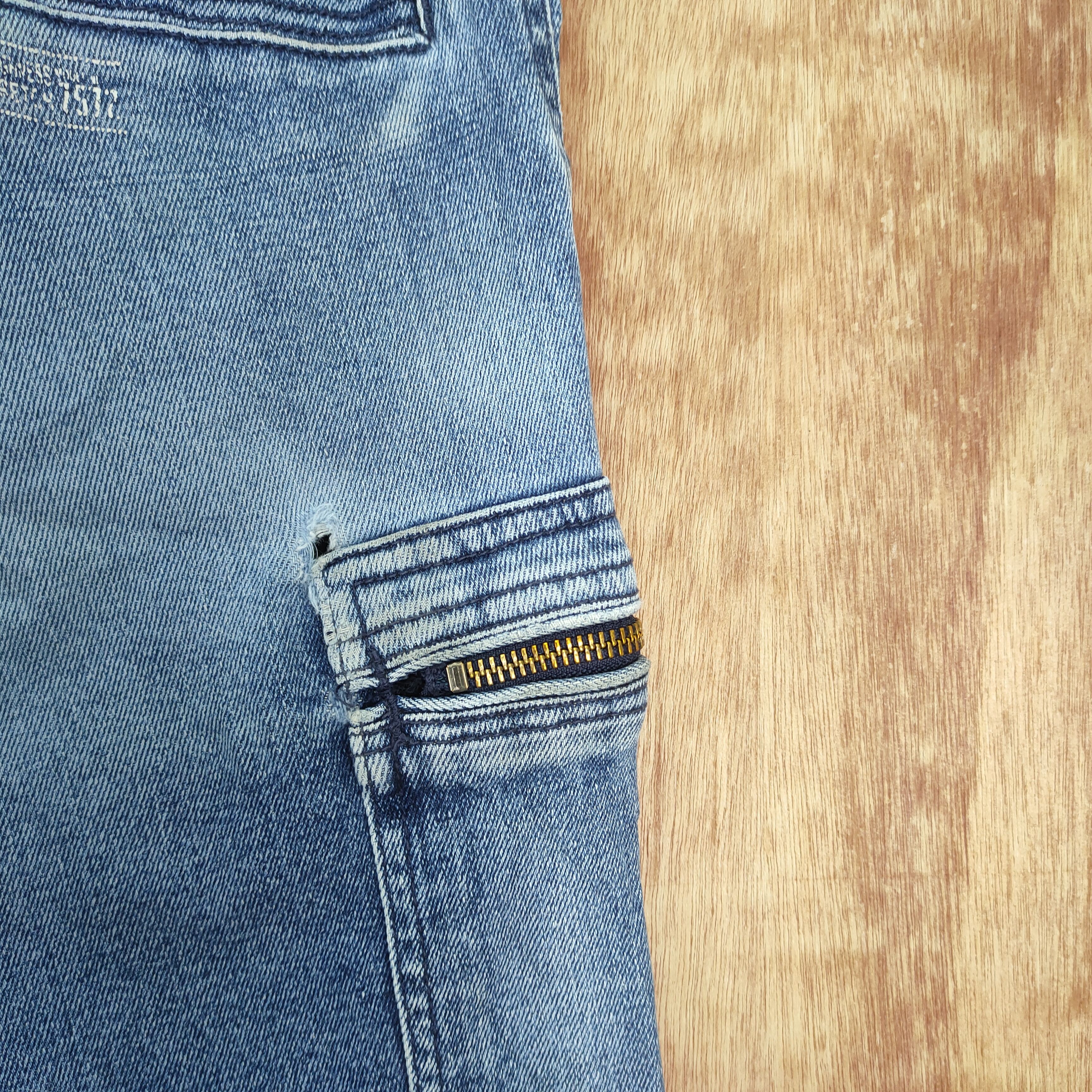 FRONTEER IZ FRONTIER FADED JEANS CARGO PANTS Size US 33 - 9 Thumbnail