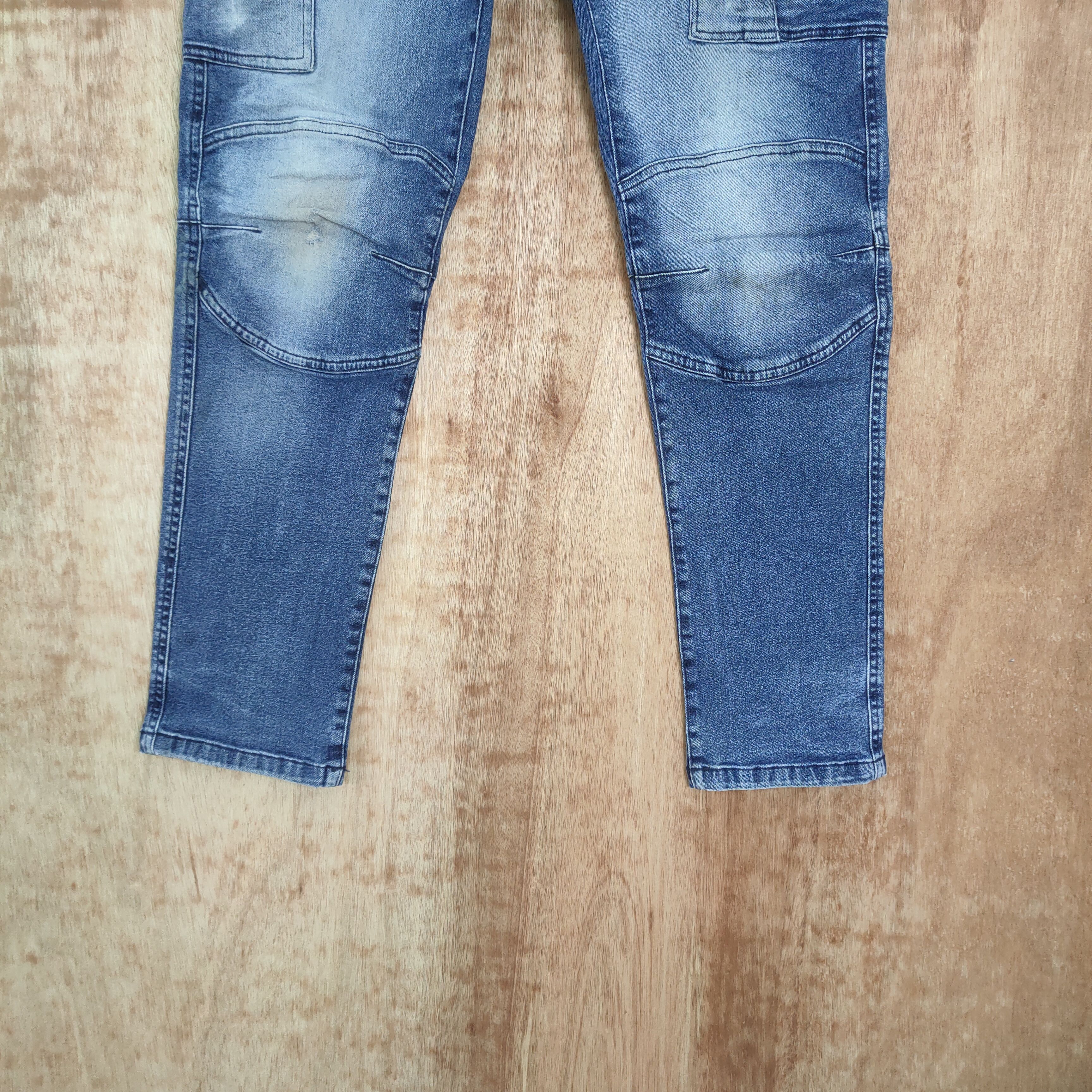 FRONTEER IZ FRONTIER FADED JEANS CARGO PANTS Size US 33 - 3 Thumbnail