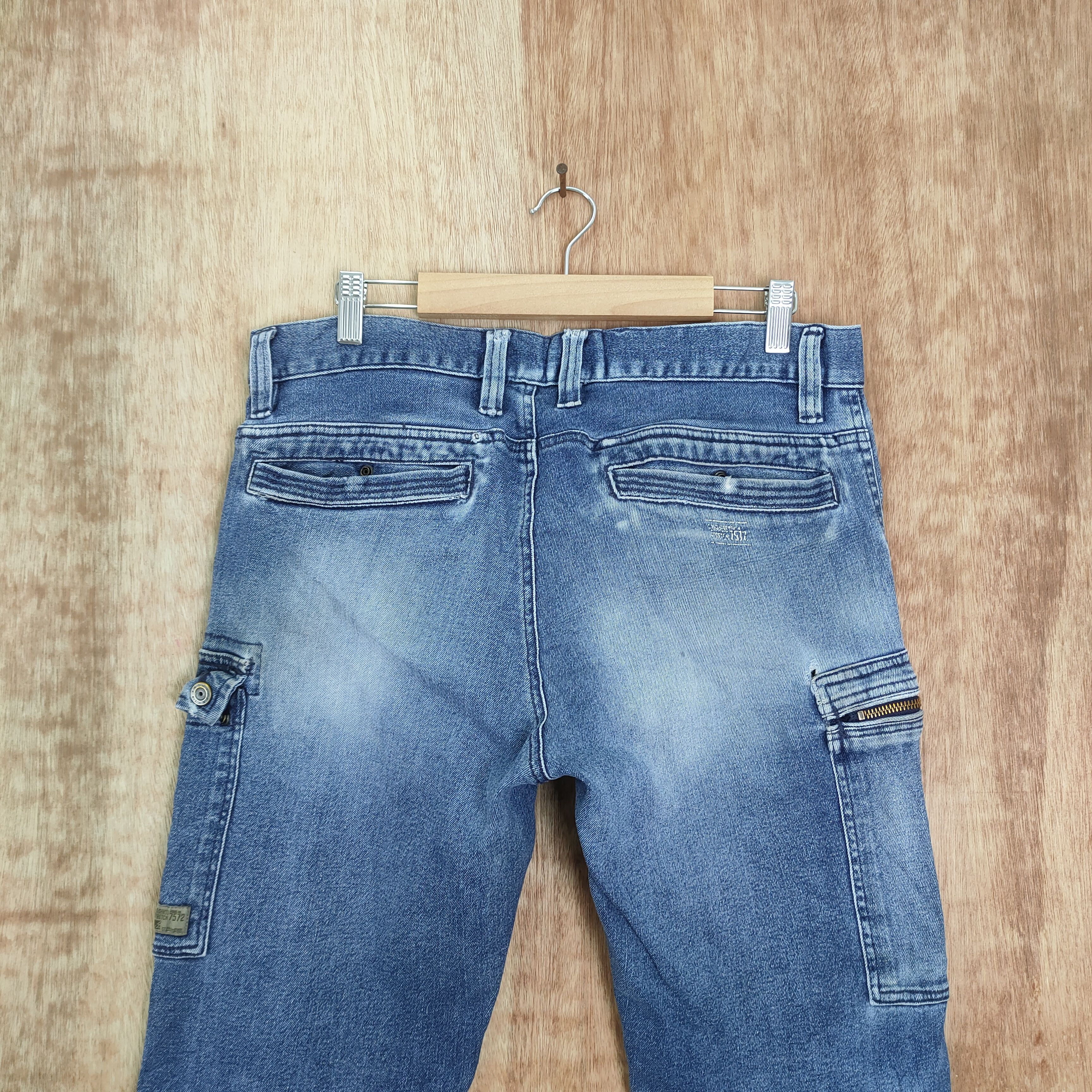 FRONTEER IZ FRONTIER FADED JEANS CARGO PANTS Size US 33 - 7 Thumbnail