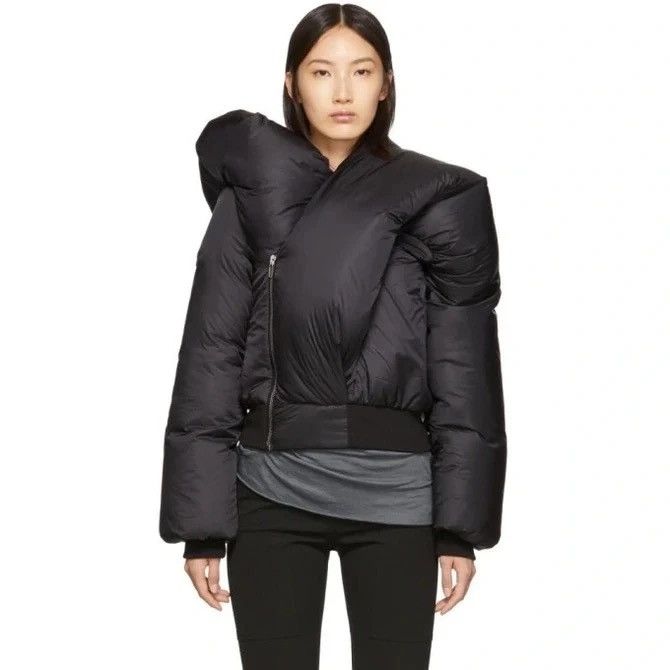 Rick Owens × Rick Owens Drkshdw NEW FW ☠️ DOLL BOMBER JACKET RARE BLOODY OSIRIS CARTI TRAVIS Size US S / EU 44-46 / 1 - 16 Thumbnail