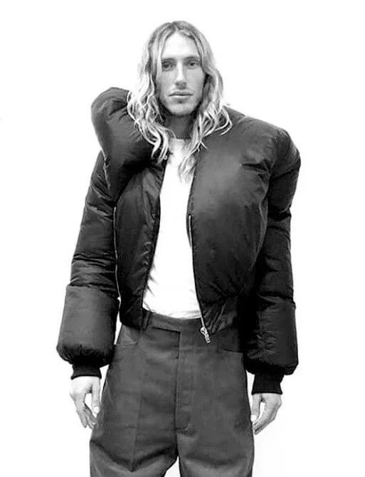 Rick Owens × Rick Owens Drkshdw NEW FW ☠️ DOLL BOMBER JACKET RARE BLOODY OSIRIS CARTI TRAVIS Size US S / EU 44-46 / 1 - 6 Thumbnail