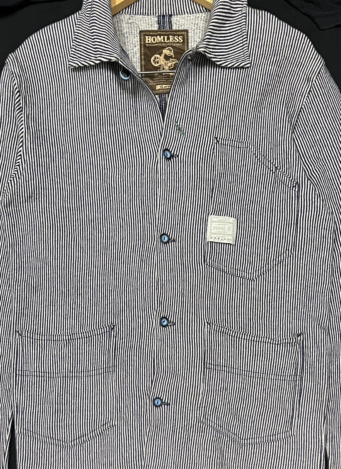 Vintage VINTAGE HOMELESS ARTWORK GARMENT STRIPS OVERSIZE SHIRTS Size US M / EU 48-50 / 2 - 4 Thumbnail