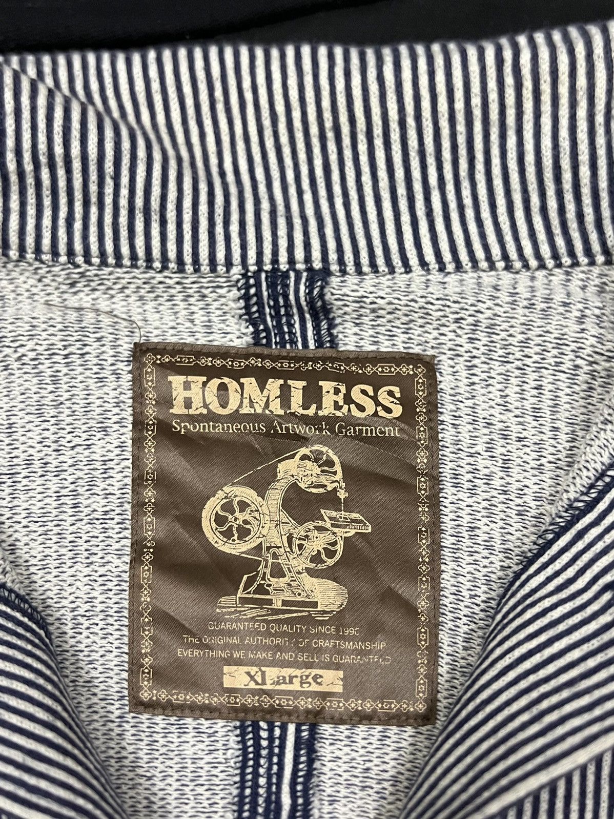 Vintage VINTAGE HOMELESS ARTWORK GARMENT STRIPS OVERSIZE SHIRTS Size US M / EU 48-50 / 2 - 15 Thumbnail