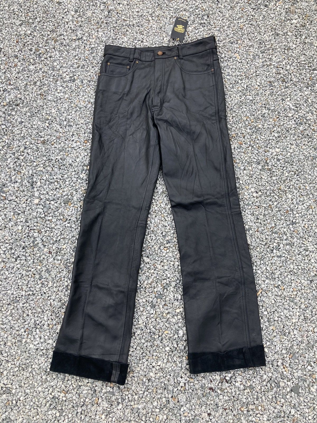 Japanese Brand NANKAI MOTORCYCLE LEATHER PANTS Size US 31 - 1 Thumbnail