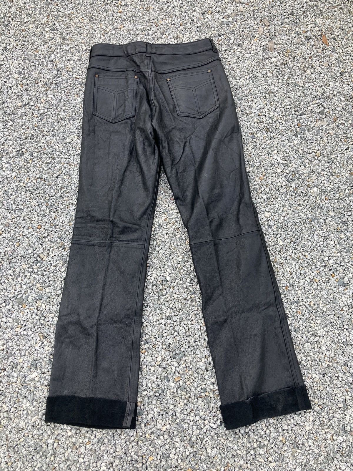 Japanese Brand NANKAI MOTORCYCLE LEATHER PANTS Size US 31 - 3 Thumbnail