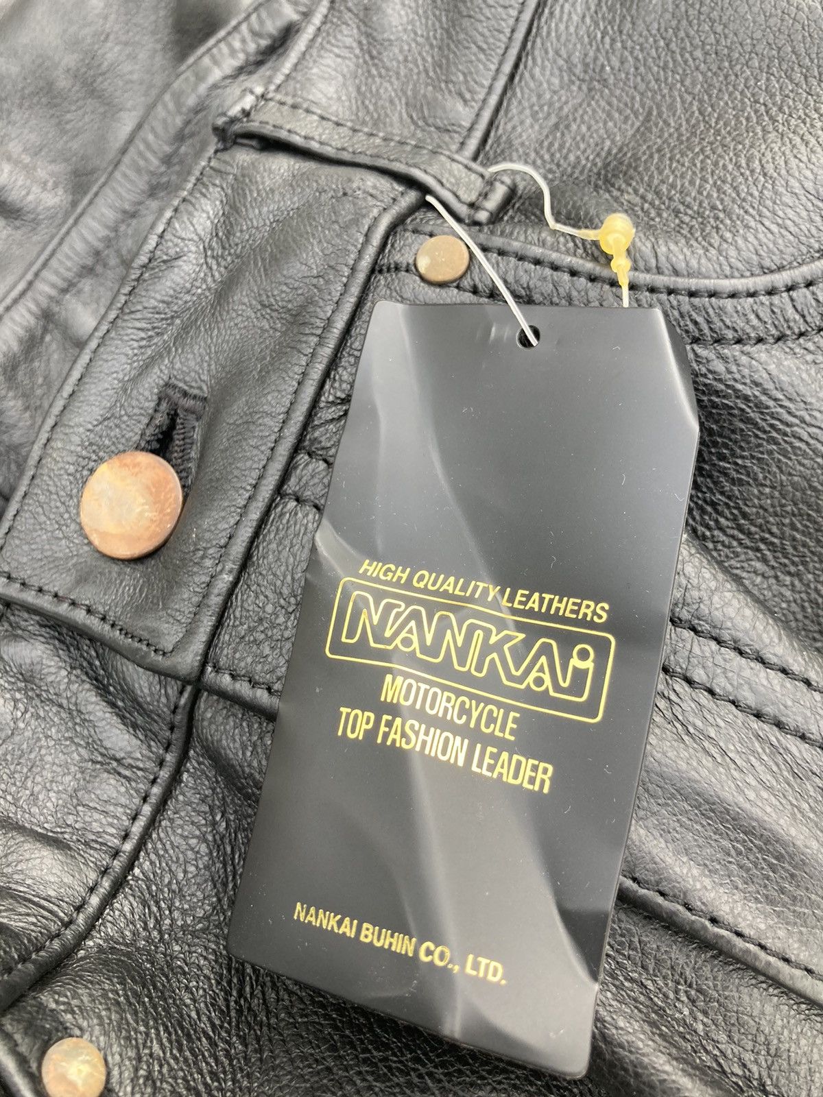 Japanese Brand NANKAI MOTORCYCLE LEATHER PANTS Size US 31 - 9 Thumbnail