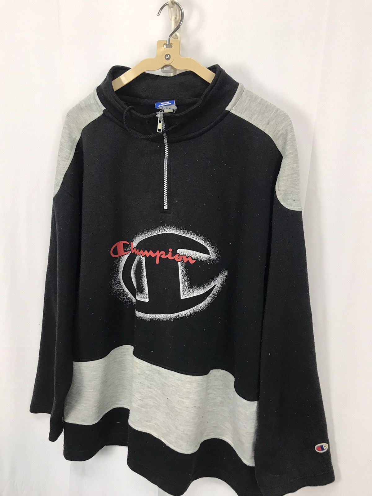 Champion Champion big logo sweatshirt half zipper Size US L / EU 52-54 / 3 - 2 Thumbnail
