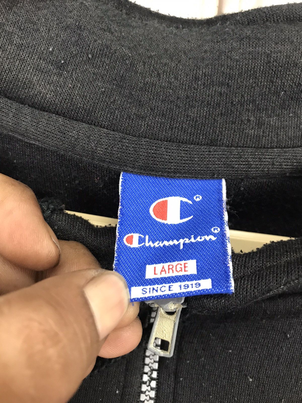 Champion Champion big logo sweatshirt half zipper Size US L / EU 52-54 / 3 - 4 Thumbnail