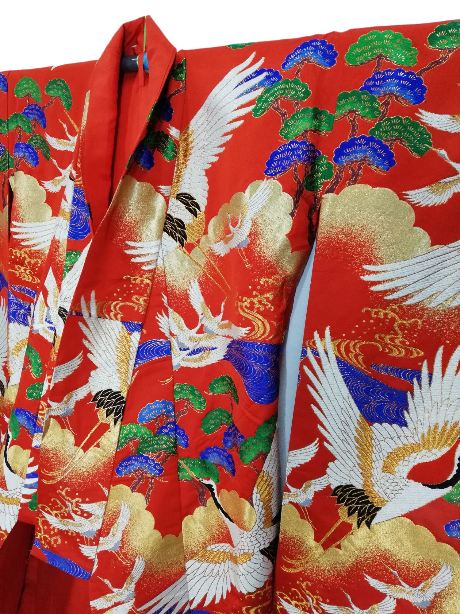 Japanese Brand 🔥Framed Vintage Japanese 🇯🇵 Ceremonial Wedding Kimono Size US L / EU 52-54 / 3 - 16 Thumbnail