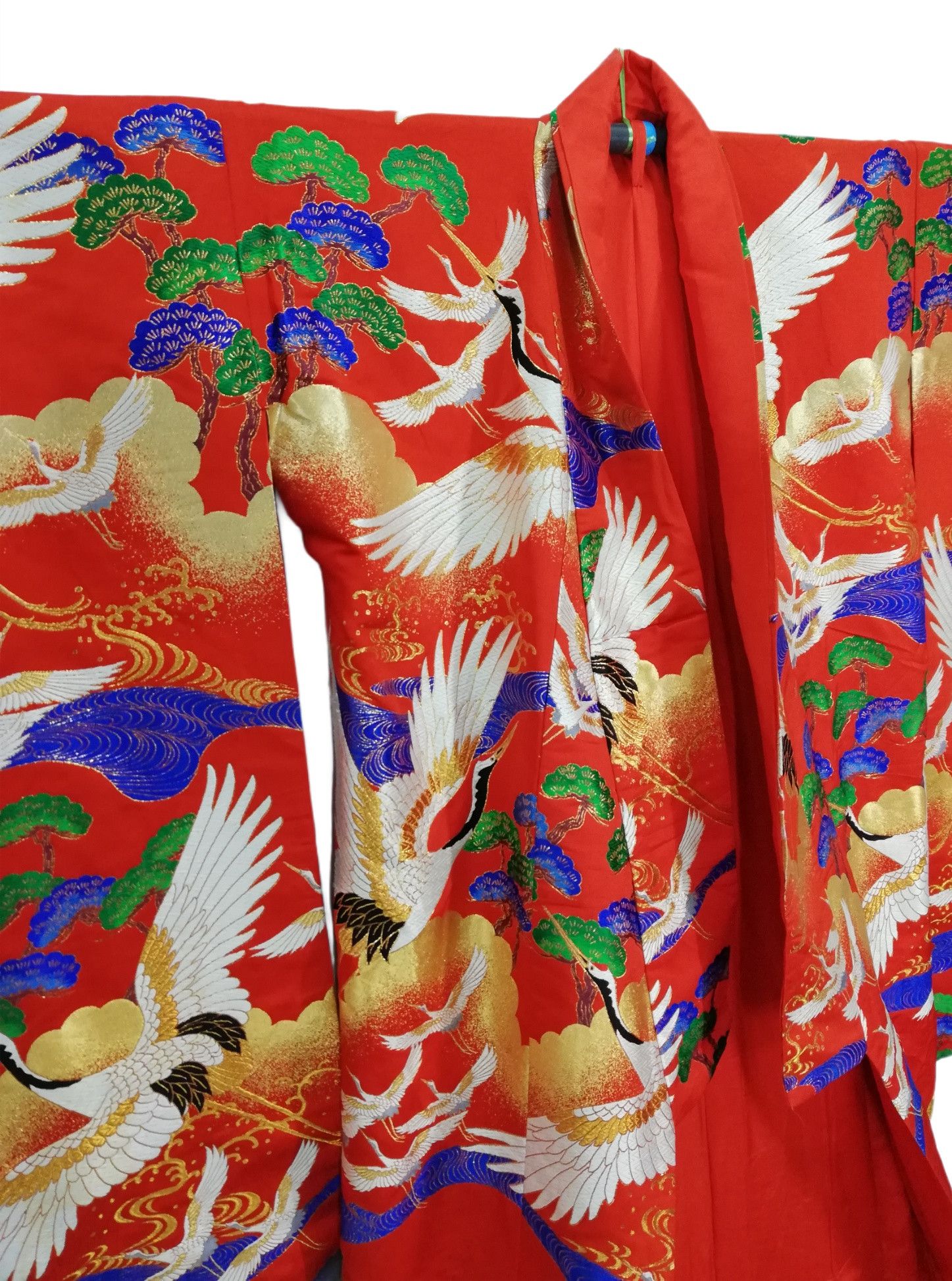 Japanese Brand 🔥Framed Vintage Japanese 🇯🇵 Ceremonial Wedding Kimono Size US L / EU 52-54 / 3 - 17 Thumbnail