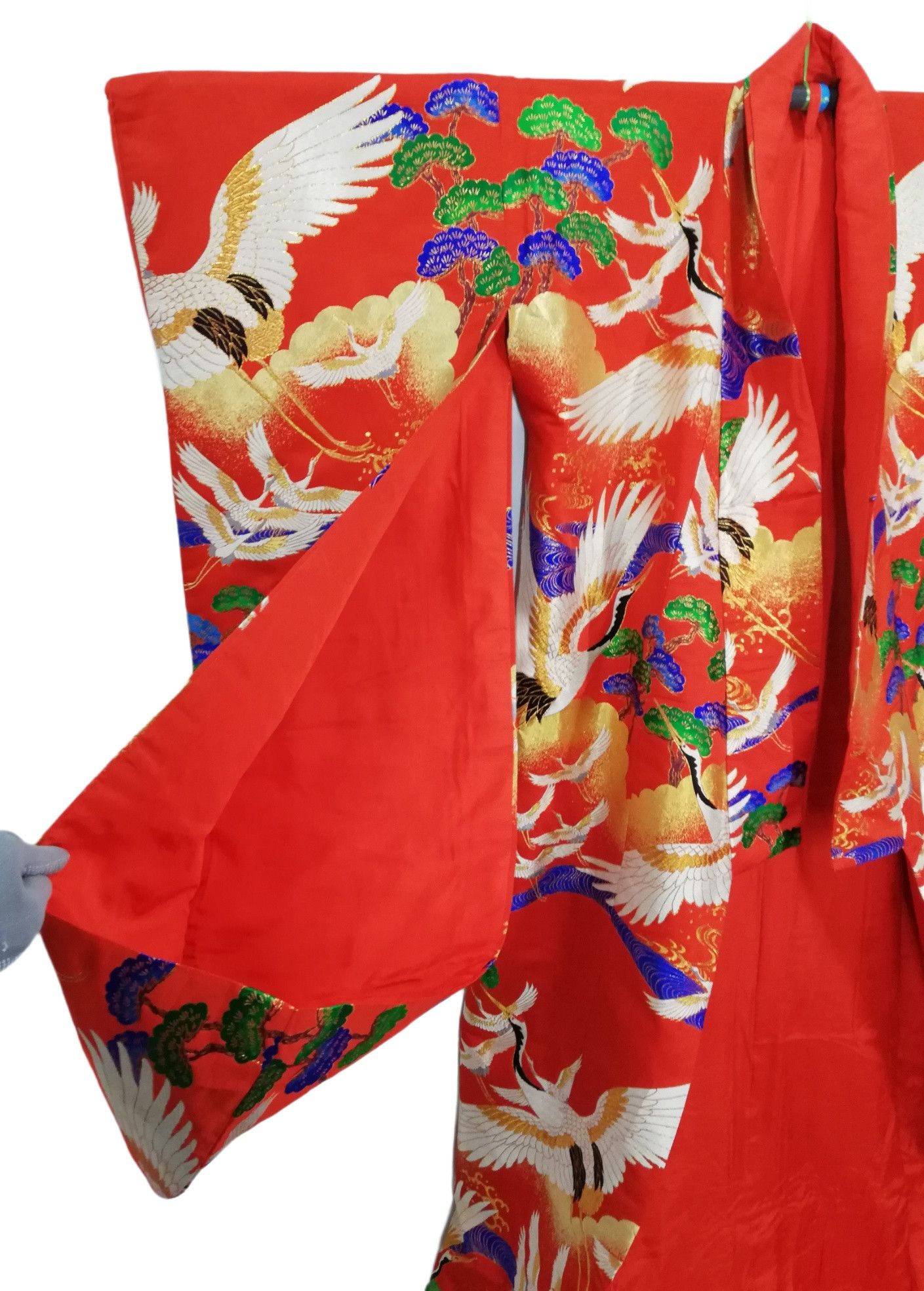 Japanese Brand 🔥Framed Vintage Japanese 🇯🇵 Ceremonial Wedding Kimono Size US L / EU 52-54 / 3 - 18 Thumbnail