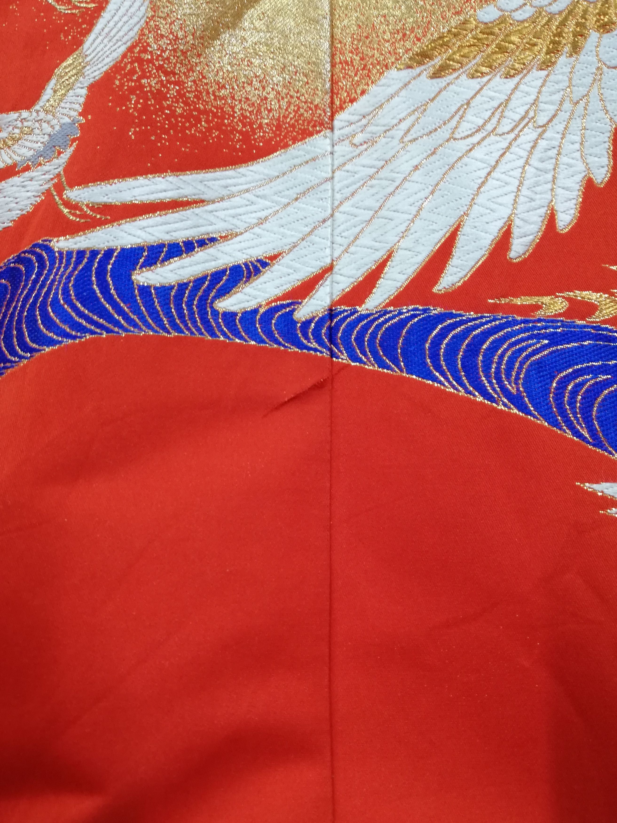 Japanese Brand 🔥Framed Vintage Japanese 🇯🇵 Ceremonial Wedding Kimono Size US L / EU 52-54 / 3 - 9 Thumbnail
