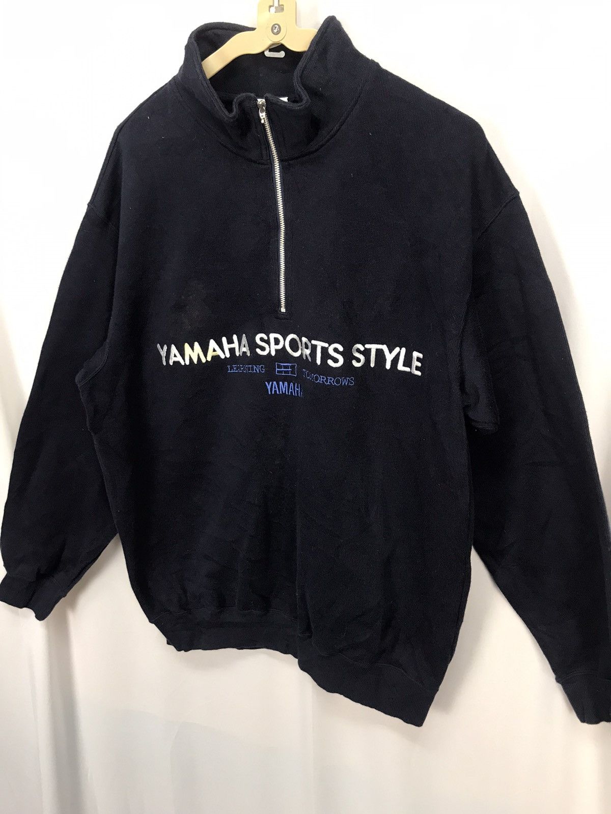 Japanese Brand × Vintage × Yamaha Vintage spellout Yamaha half zipper sweatshirt Size US M / EU 48-50 / 2 - 4 Thumbnail