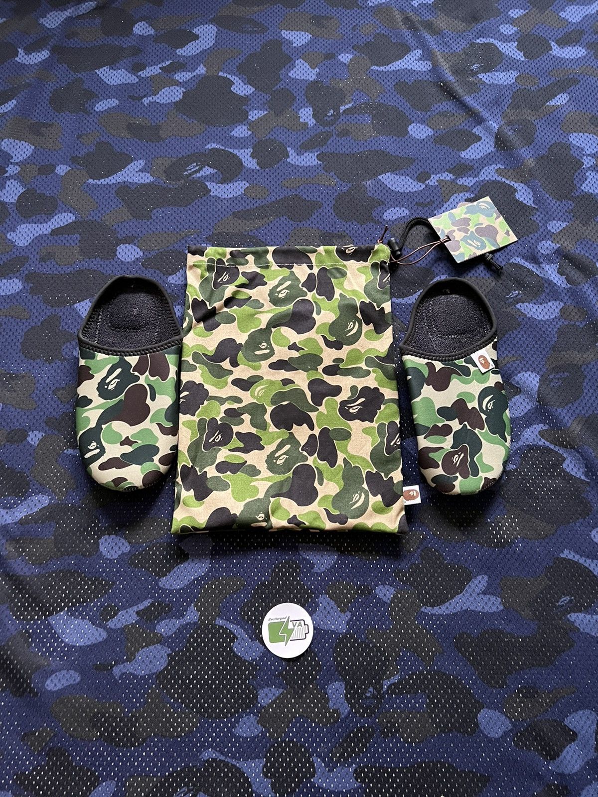 Bape 100% Authentic A Bathing Ape Green House Slippers Sizes 7-9 Size US 8 / EU 41 - 1 Thumbnail