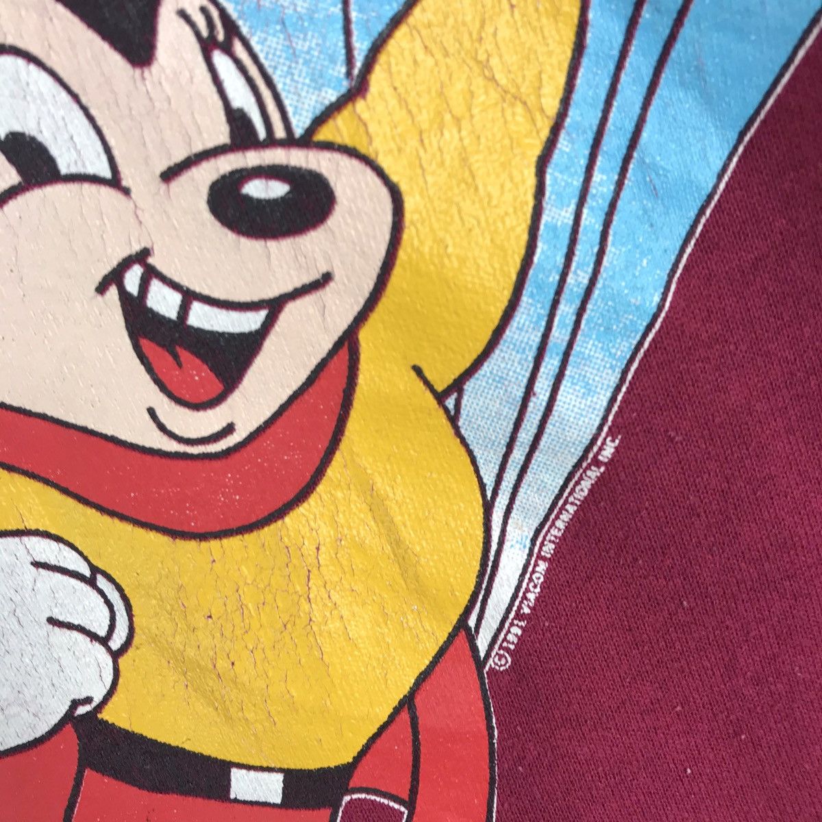 Cartoon Network × Vintage Vintage 1991 Mighty Mouse Cartoon Animated Sweatshirt Size US L / EU 52-54 / 3 - 6 Thumbnail