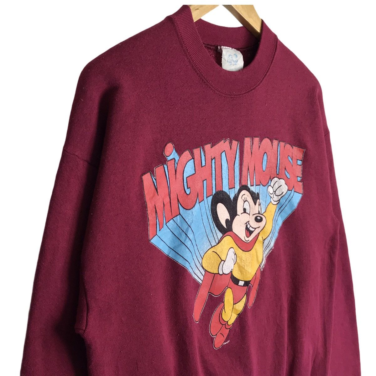 Cartoon Network × Vintage Vintage 1991 Mighty Mouse Cartoon Animated Sweatshirt Size US L / EU 52-54 / 3 - 5 Thumbnail