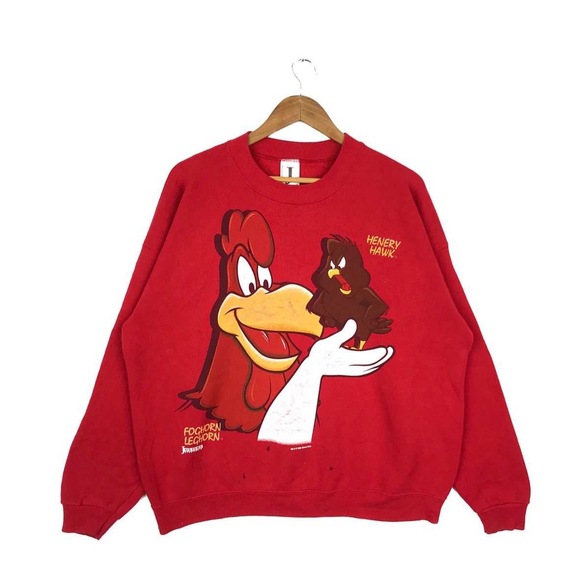 Cartoon Network Vintage Cartoon Foghorn Leghorn and Henery Hawk Sweatshirt Size US XL / EU 56 / 4 - 1 Thumbnail