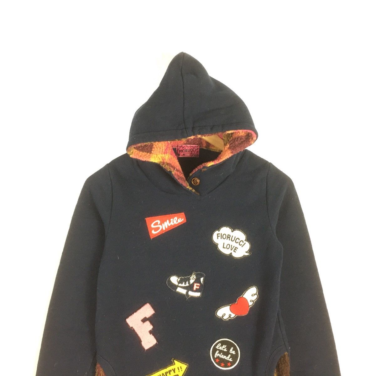 Fiorucci × Japanese Brand Fiorucci Hoodies Full Patches Double Pocket Size US XS / EU 42 / 0 - 4 Thumbnail