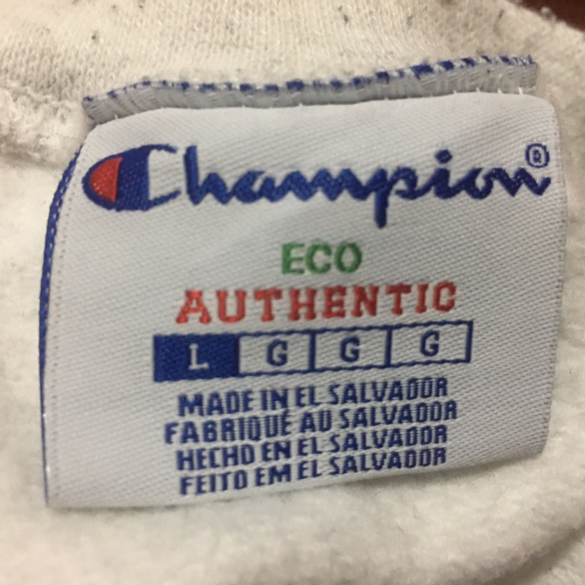 Champion × Vintage Vintage Champion Sweatshirt Crewneck Small Logo Embroidery Size US L / EU 52-54 / 3 - 5 Thumbnail