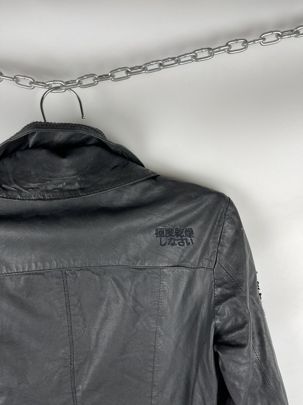 Genuine Leather Superdry Ramona distressed leather jacket logo pockets Size S / US 4 / IT 40 - 10 Thumbnail