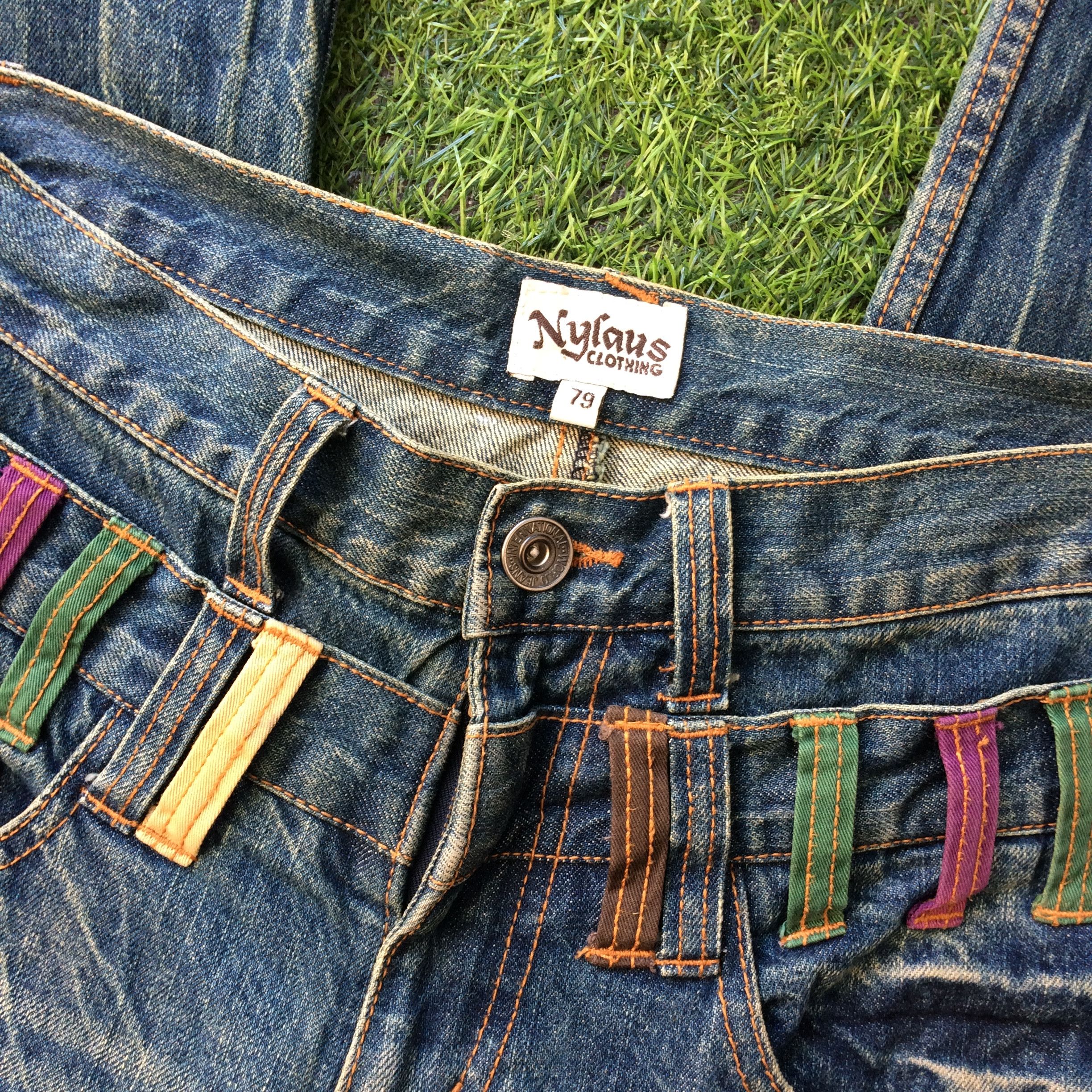Japanese Brand Japanese Double Waist Denim Jeans Pants #D-523 Size US 29 - 4 Thumbnail