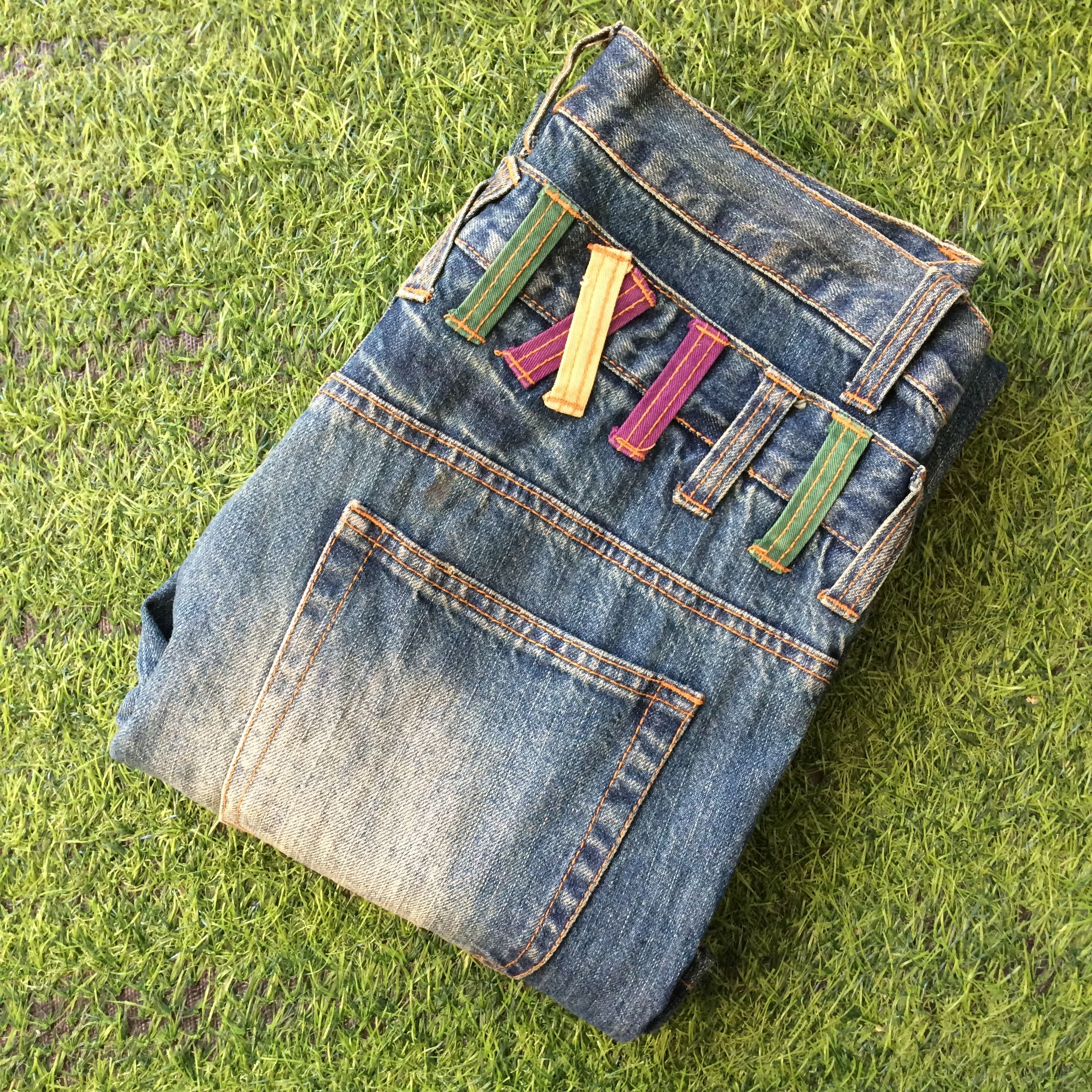 Japanese Brand Japanese Double Waist Denim Jeans Pants #D-523 Size US 29 - 10 Thumbnail