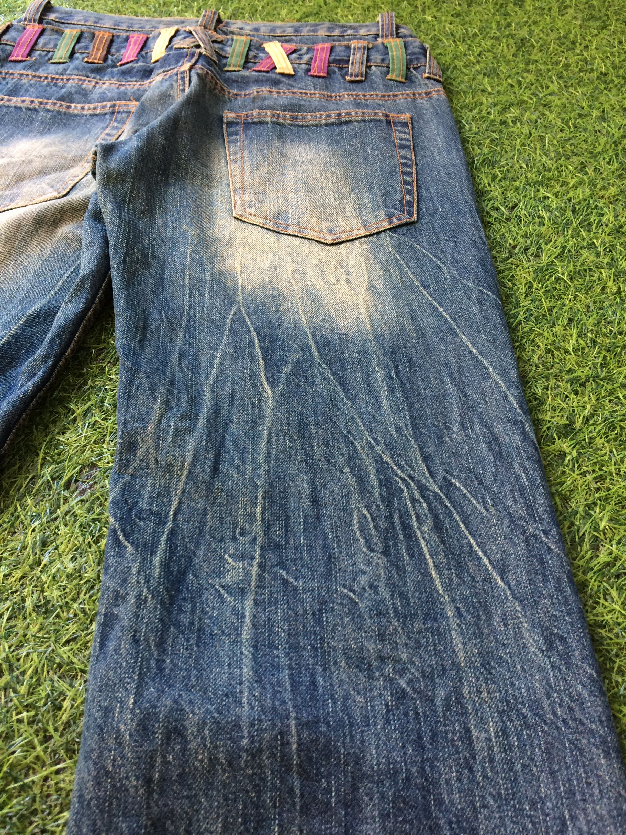 Japanese Brand Japanese Double Waist Denim Jeans Pants #D-523 Size US 29 - 9 Thumbnail
