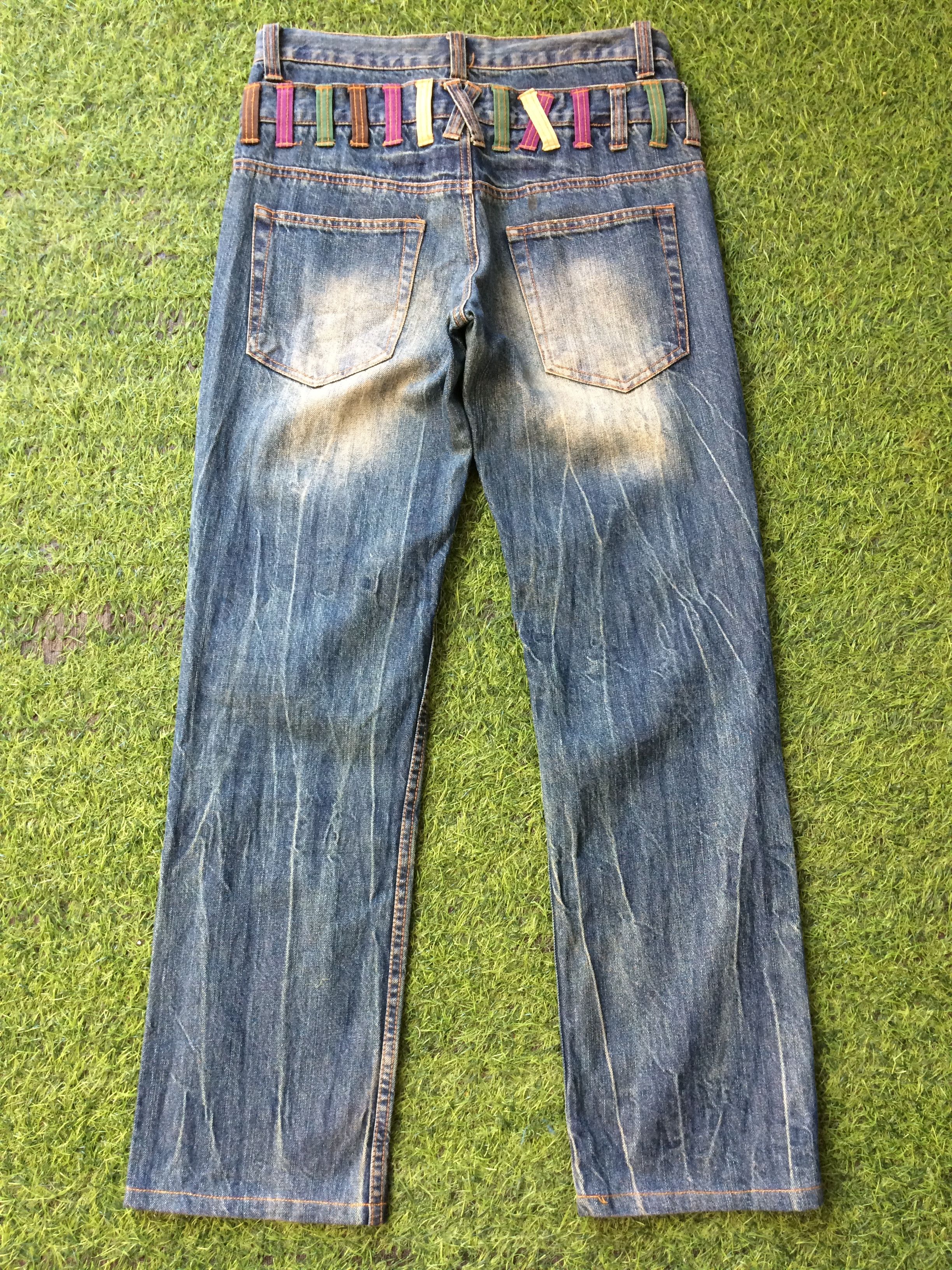 Japanese Brand Japanese Double Waist Denim Jeans Pants #D-523 Size US 29 - 2 Thumbnail