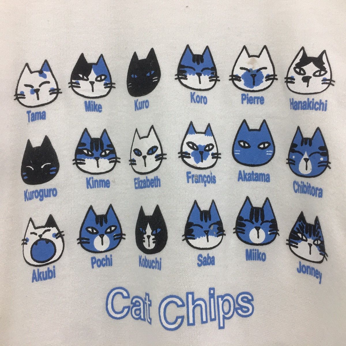 Cartoon Network × Japanese Brand × Vintage Cat Chips Sweatshirt Crewneck Big Logo Spell Out Cat Chips Size US M / EU 48-50 / 2 - 2 Thumbnail